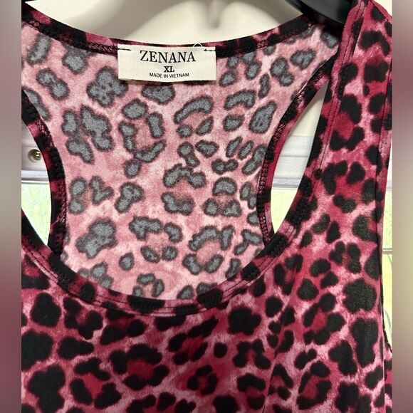 Zenana Body Suit Size: XL Pink Leopard Woman's (2) - Picture 2 of 2